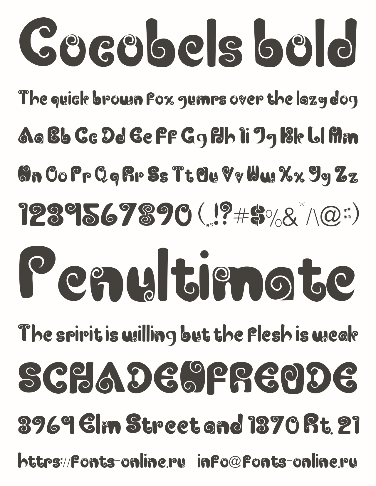 Cocobels bold Free Font Download